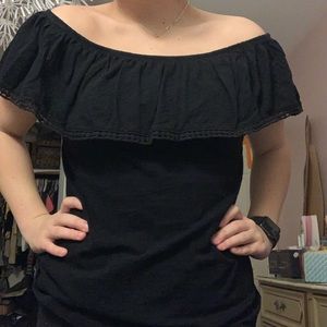 Black Off Shoulder Top
